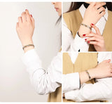 Pulsera Biomagnetica terapéutica de Acero de Titanio Plateada (2X1)